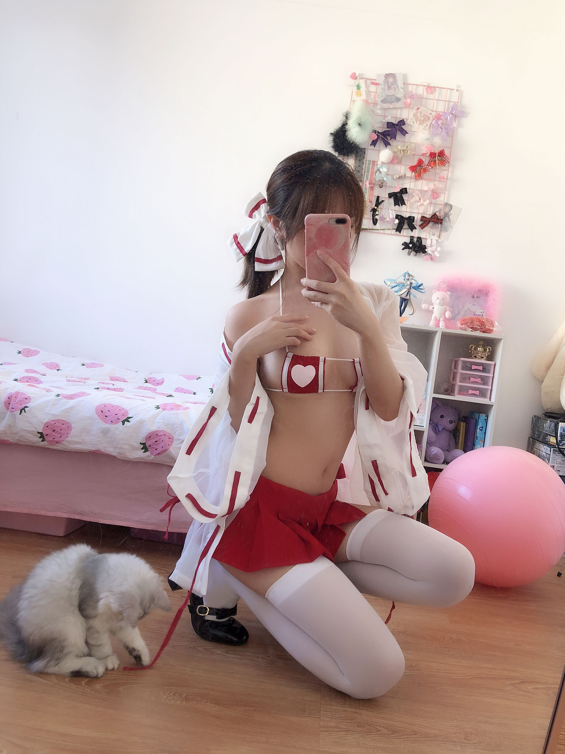 动漫博主雯妹 – 自拍本（1号本）巫女-KK密圈网写真分享,网红模特.Cosplay美图,私房写真,套图下载