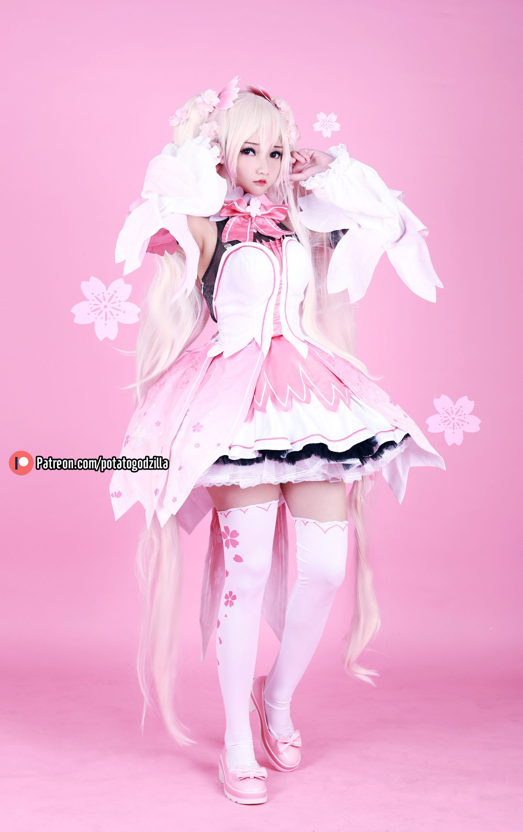 Coser小姐姐Potato Godzilla – Sakura Miku 套图-KK密圈网写真分享,网红模特.Cosplay美图,私房写真,套图下载